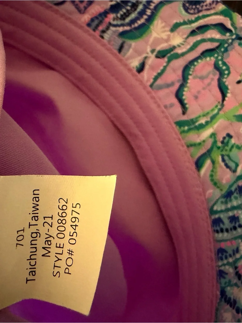 Lilly Pulitzer Bucket Hat Lilac Freesia Mermaid For You Sea Life - One Size